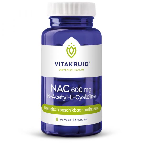 Vitakruid Nac 600 mg N-Acetyl-L-Cysteïne 60 vegacaps