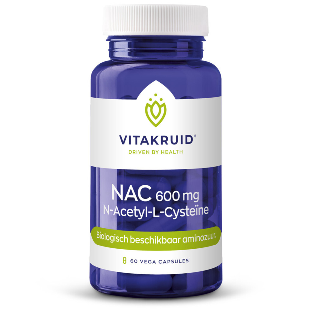 Vitakruid Nac 600 mg N-Acetyl-L-Cysteïne 60 vegacaps