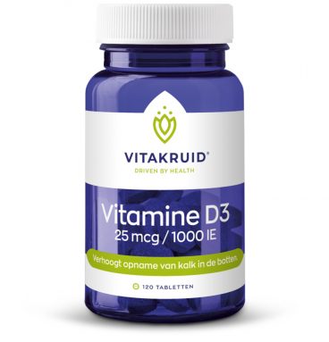 Vitakruid Vitamine D3 25 mcg 120 tabletten