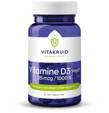 Vitakruid Vitamine D3 25 mcg Vegan 120 tabletten