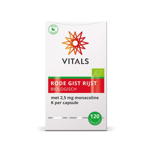 Vitals Rode Gist Rijst Bio 120 capsules