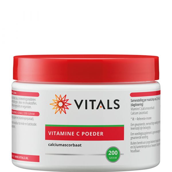 Vitals Vitamine C Poeder Calcium ascorbaat 200 gr