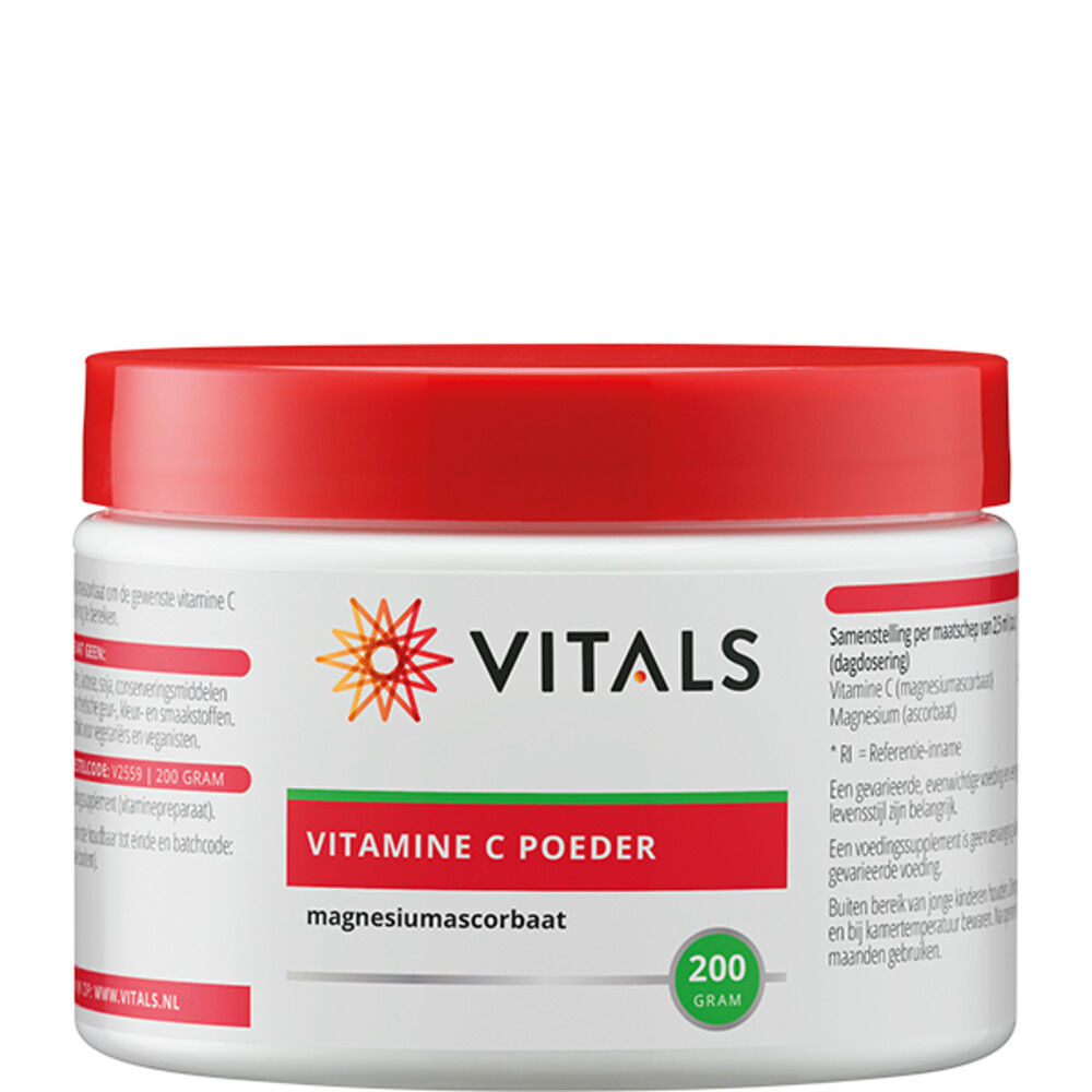 Vitals Vitamine C Poeder Magnesium ascorbaat 200 gr