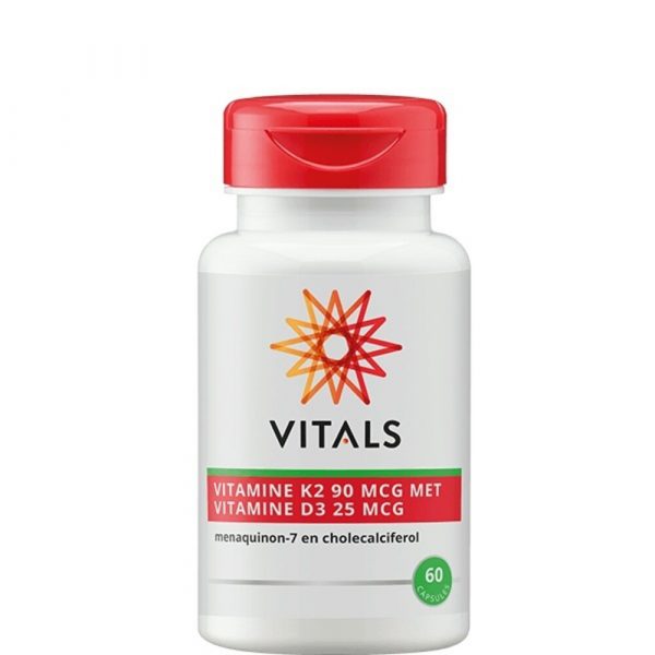 Vitals Vitamine K2 90 Mcg&Vitamine D3 25 Mcg 60 capsules