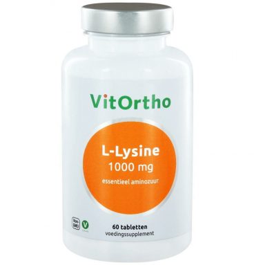 Vitortho L-Lysine 1000 mg 60 tabletten