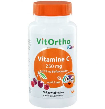 Vitortho Vitamine C 250 Kind 60K tabletten