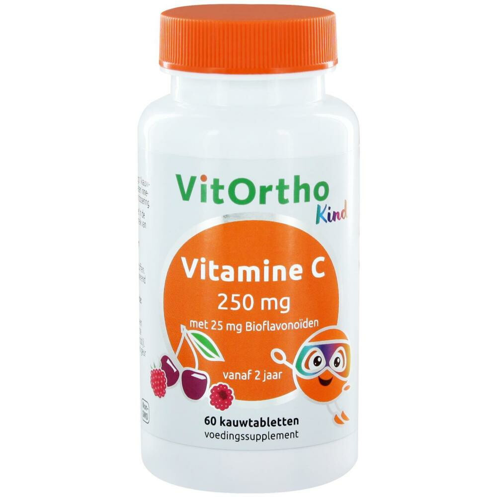 Vitortho Vitamine C 250 Kind 60K tabletten