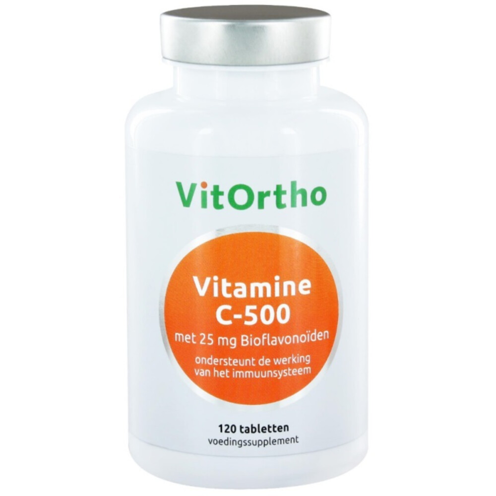 Vitortho Vitamine C500 25 mg Bioflavonen 120 tabletten