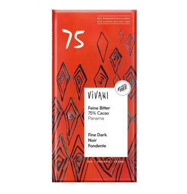 6x Vivani Chocoladereep Puur Biologisch 80 gr