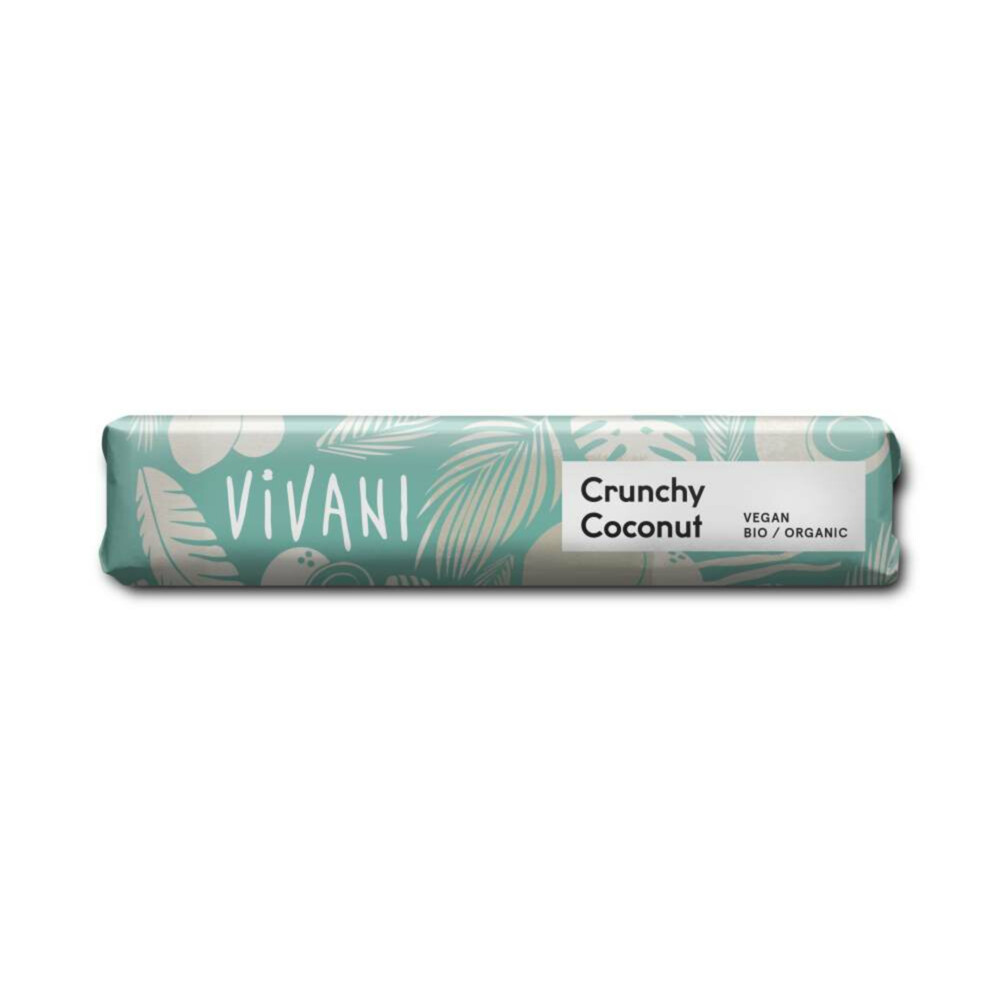 6x Vivani Chocolate To Go Crunchy Coconut Vegan 35 gr