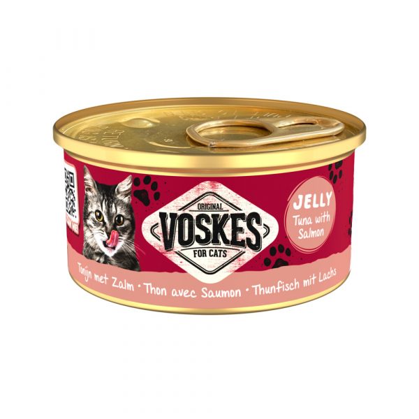 Voskes Kattenvoer Nat Tonijn met Zalm 85gr