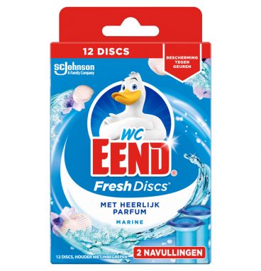 5x WC Eend Fresh Discs Navul Duo Marine 72 ml