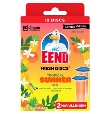 6x WC Eend Fresh Discs Tropical Summer 72 ml