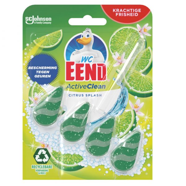 8x WC Eend Toiletblok Active Clean Citrus 38 gr