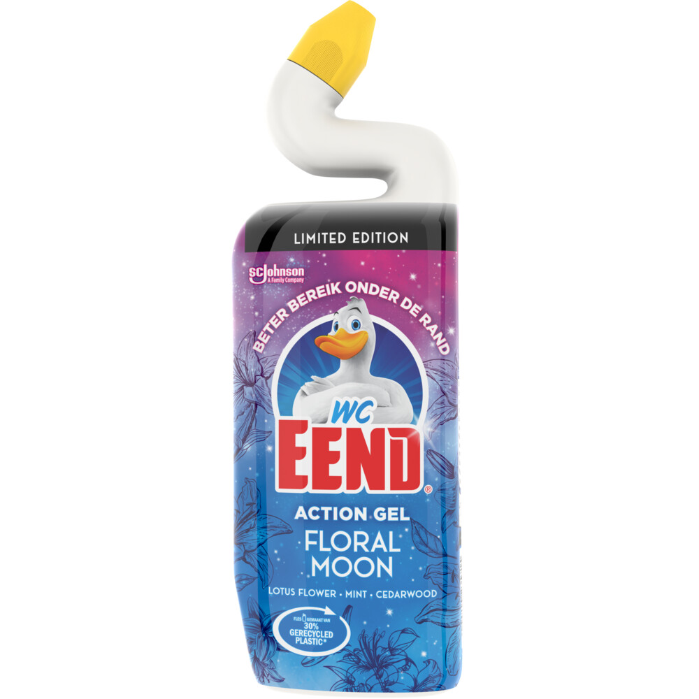 12x WC Eend Toiletreiniger Action Gel Floral Moon 750 ml