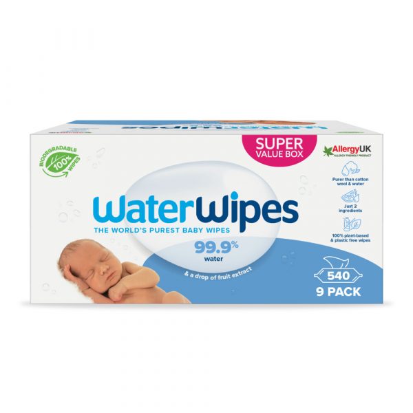 2x WaterWipes Billendoekjes 9 x 60 stuks = 540 doekjes