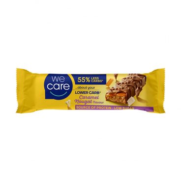 8x WeCare Lower Carb Reep Caramel Nougat 35 gr