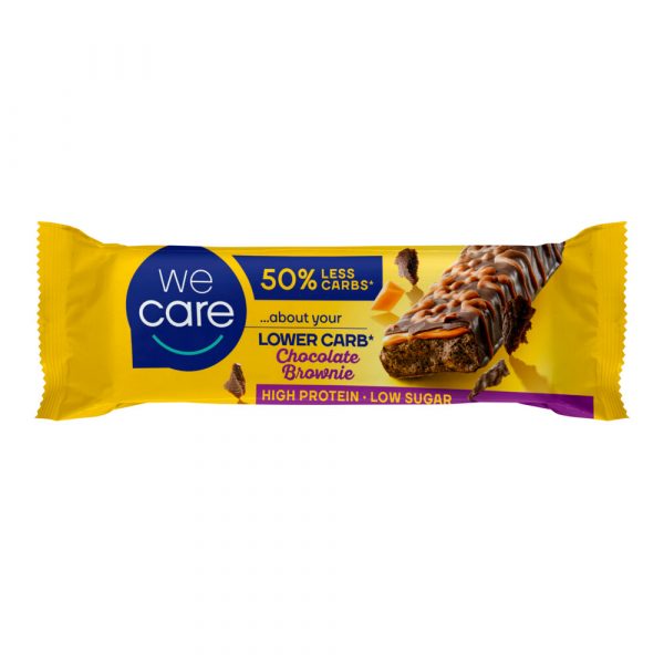 8x WeCare Lower Carb Reep Chocolate Brownie 60 gr