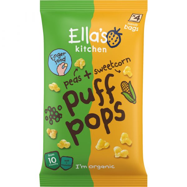 Ella's kitchen Gepoft Smikkelsnacks 10+ m Ewrt&Mais 4 x 9 gr