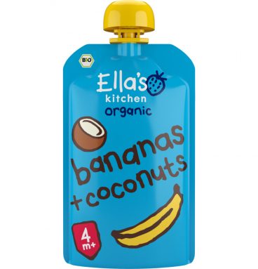 Ella's kitchen Knijpzakje 4+ m Banaan Kokos 120 gr