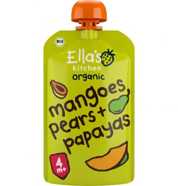 Ella's kitchen Knijpzakje 4+ m Mango Peer Papaya 120 gr