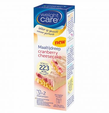 3x Weight Care Maaltijdreep Cranberry Cheesecake 2 x 58 gr