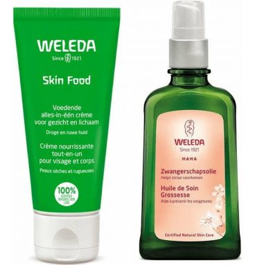 Weleda Voordeelset Mama - Zwangerschapsolie en Skin Food Creme Pakket