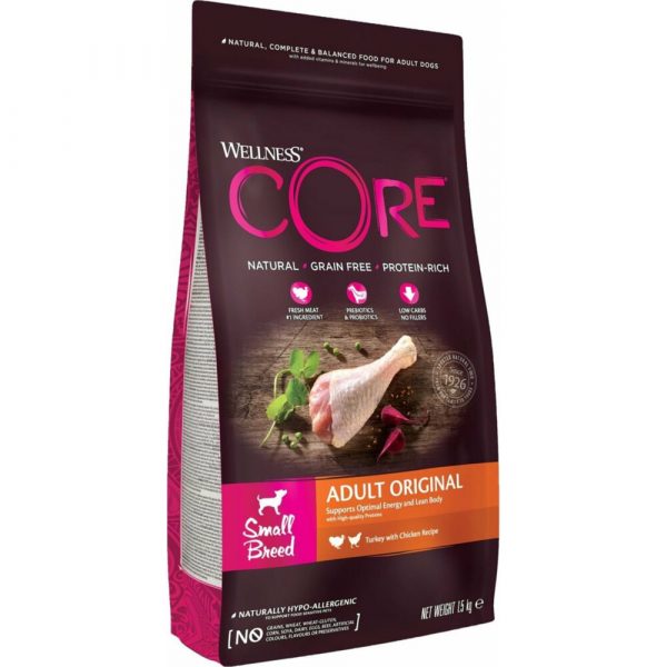 4x Wellness Core Hondenvoer Small Original Kalkoen 1