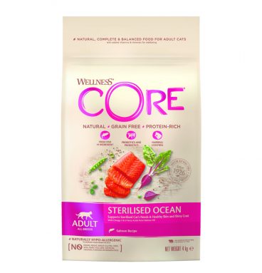 Wellness Core Kattenvoer Sterilised Zalm 4 kg