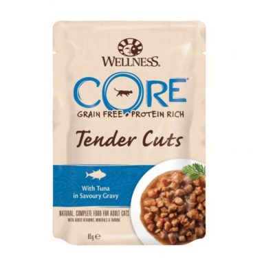 24x Wellness Core Kattenvoer Tender Cuts Tonijn 85 gr