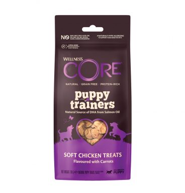 8x Wellness Core Puppy Trainers Kip - Wortel 170 gr