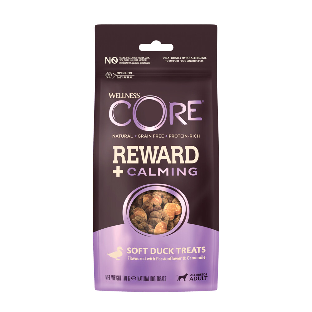 8x Wellness Core Reward+ Treats Duck Calming 170 gr