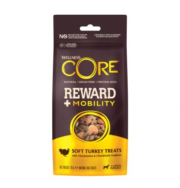 8x Wellness Core Reward+ Treats Turkey Mobility 170 gr