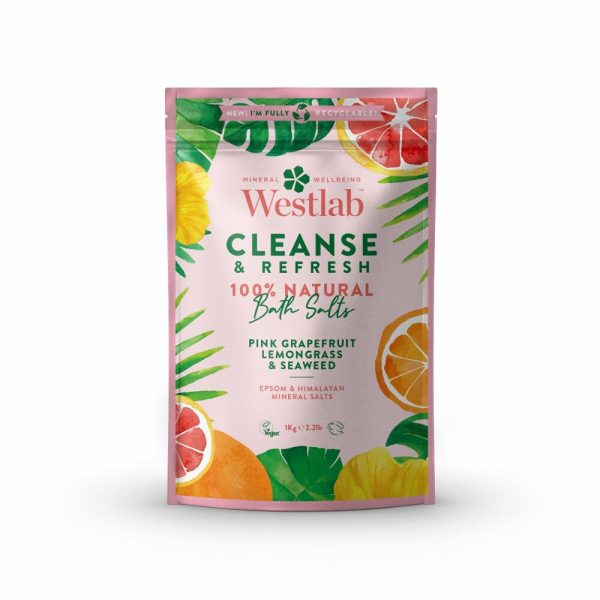 Westlab 100% Natuurlijk Badzout Cleanse&Refresh 1000 gr