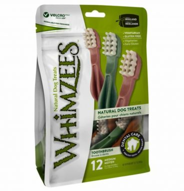 6x Whimzees Hondensnack Tandenborstel Medium 12 stuks