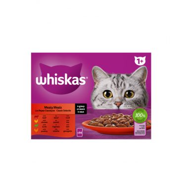 2x Whiskas Adult Multipack Classic Selectie in Saus 24 x 85 gr