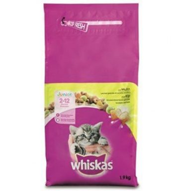 6x Whiskas Droog Junior Kip 1