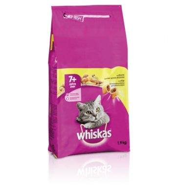 6x Whiskas Droog Senior Kip 1