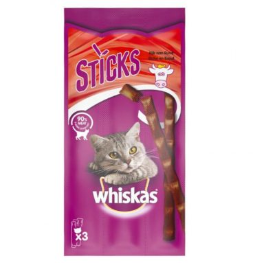 28x Whiskas Snack Sticks Kip 18 gr