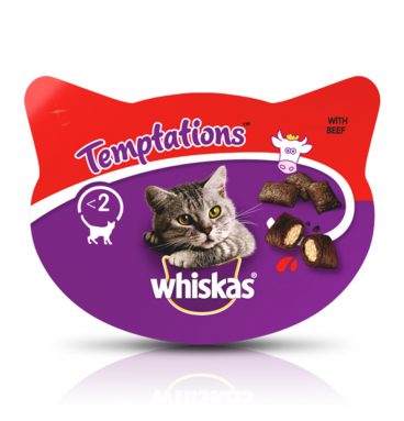 8x Whiskas Snack Temptations Rund 60 gr