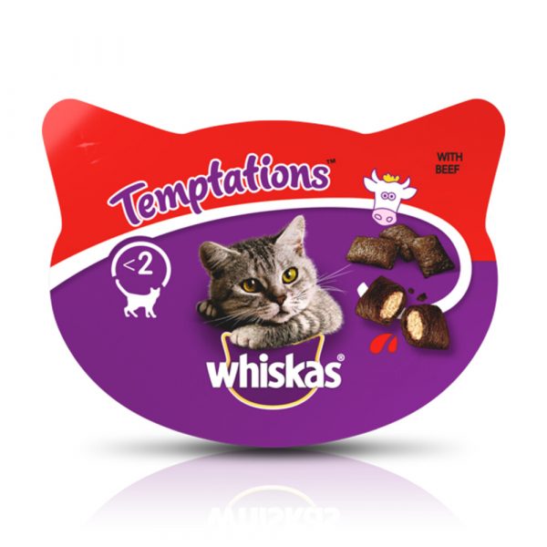 8x Whiskas Snack Temptations Rund 60 gr