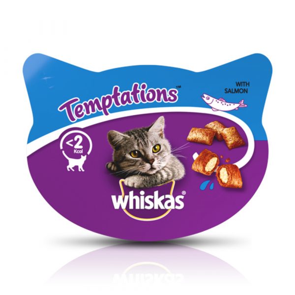 8x Whiskas Snack Temptations Zalm 60 gr