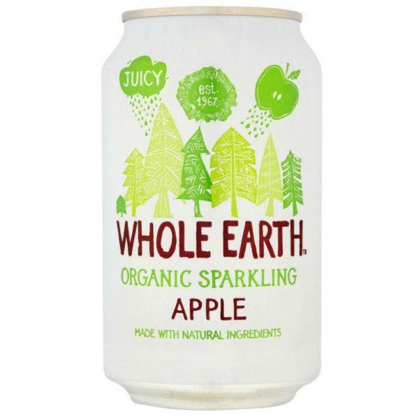 6x Whole Earth Sparkling Appel Bio 330 ml