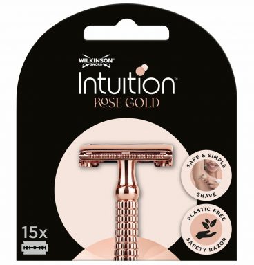 Wilkinson Woman Intuition Safety Scheermesjes Rose Gold 15 stuks