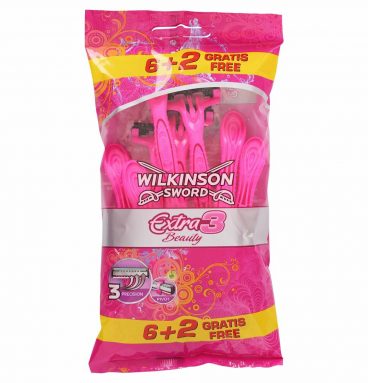 Wilkinson Woman Wegwerpscheermesjes Extra 2 Beauty 8 stuks