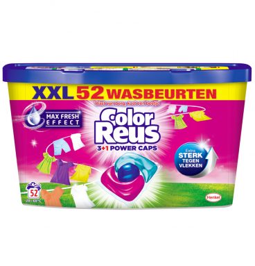 Witte Reus Power Caps Wasmiddelcapsules Color Reus 52 stuks