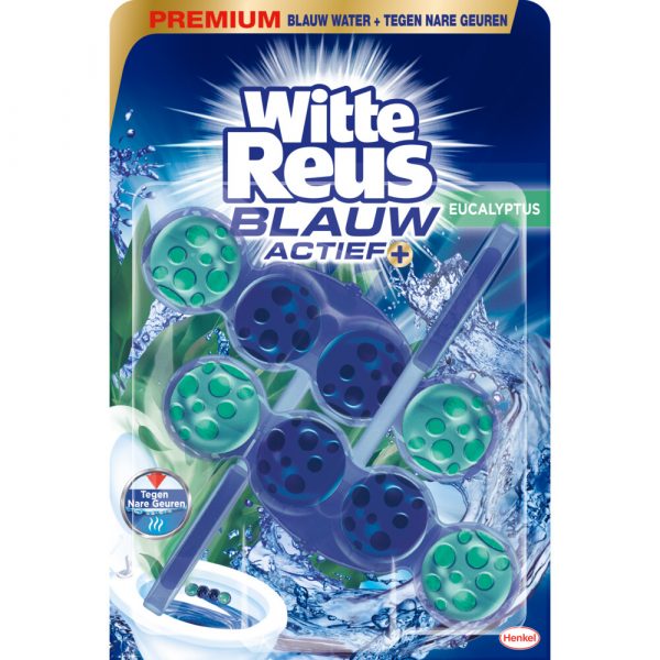 Witte Reus Toiletblok Blauw Actief Eucalyptus 2 stuks