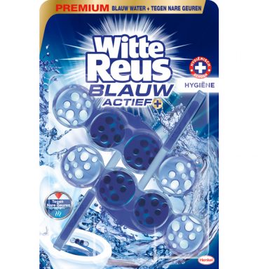 Witte Reus Toiletblok Blauw Actief Hygiëne 2 stuks