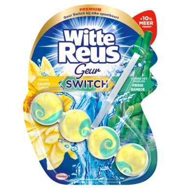 10x Witte Reus Toiletblok Geurswitch Lotus&Bamboe