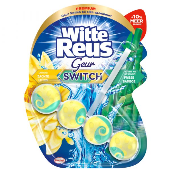 10x Witte Reus Toiletblok Geurswitch Lotus&Bamboe